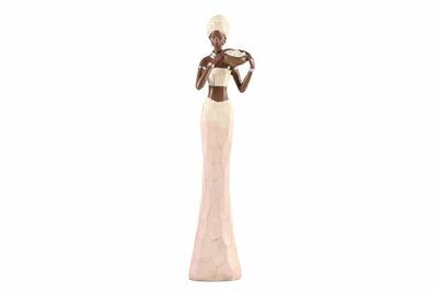 Porland African Lady Standing Biblo 30cm