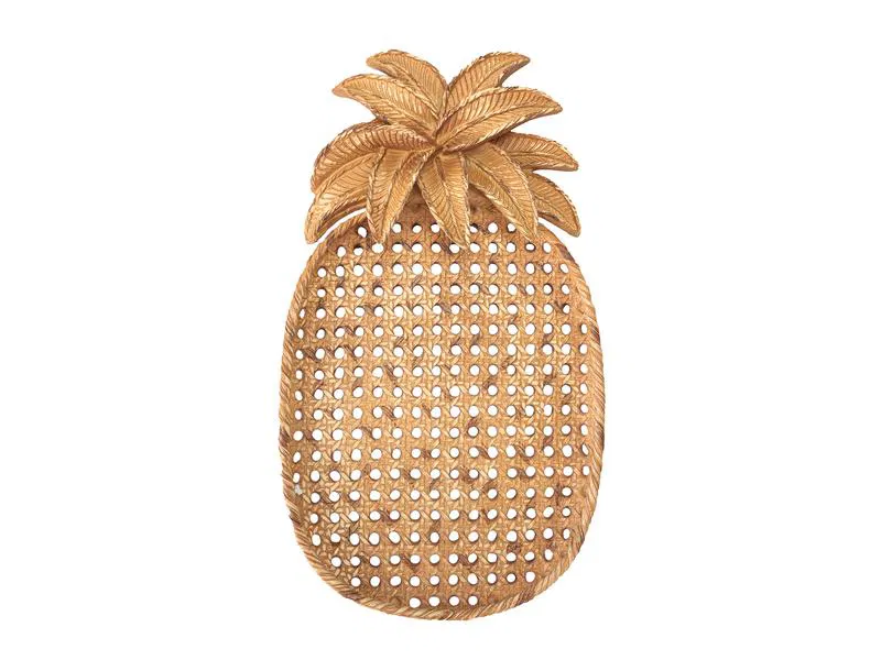 Porland Ananas Dekoratif Tepsi 19x35cm - Thumbnail