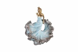 Porland Blue Dancer Bun Hair Biblo 25cm - Thumbnail