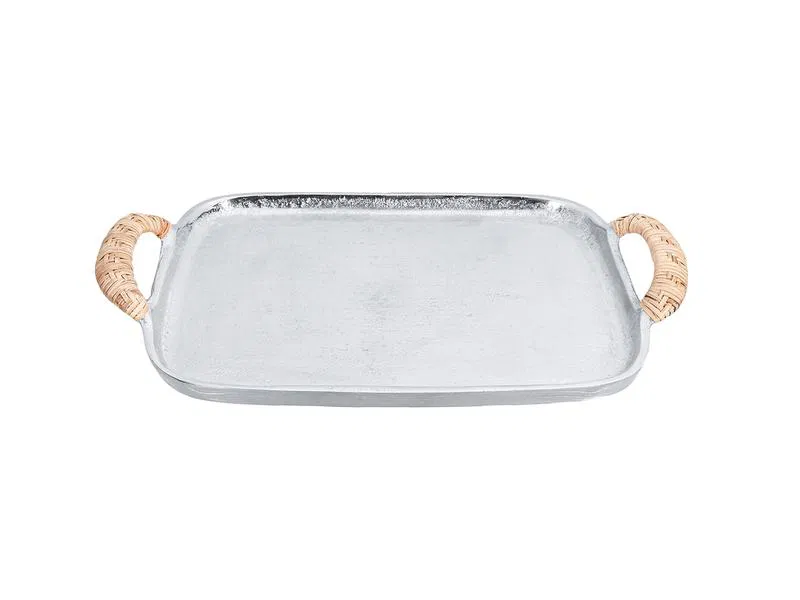 Porland Nora Silver Tepsi 38x25x4cm 