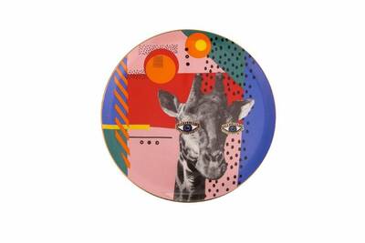 Porland Wild Life Giraffe Düz Tabak 28Cm